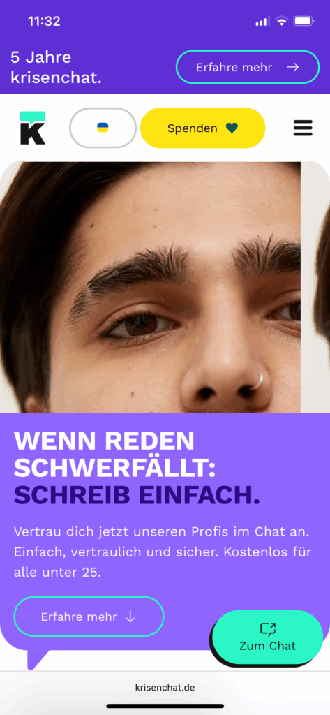 Screenshot Krisenchat